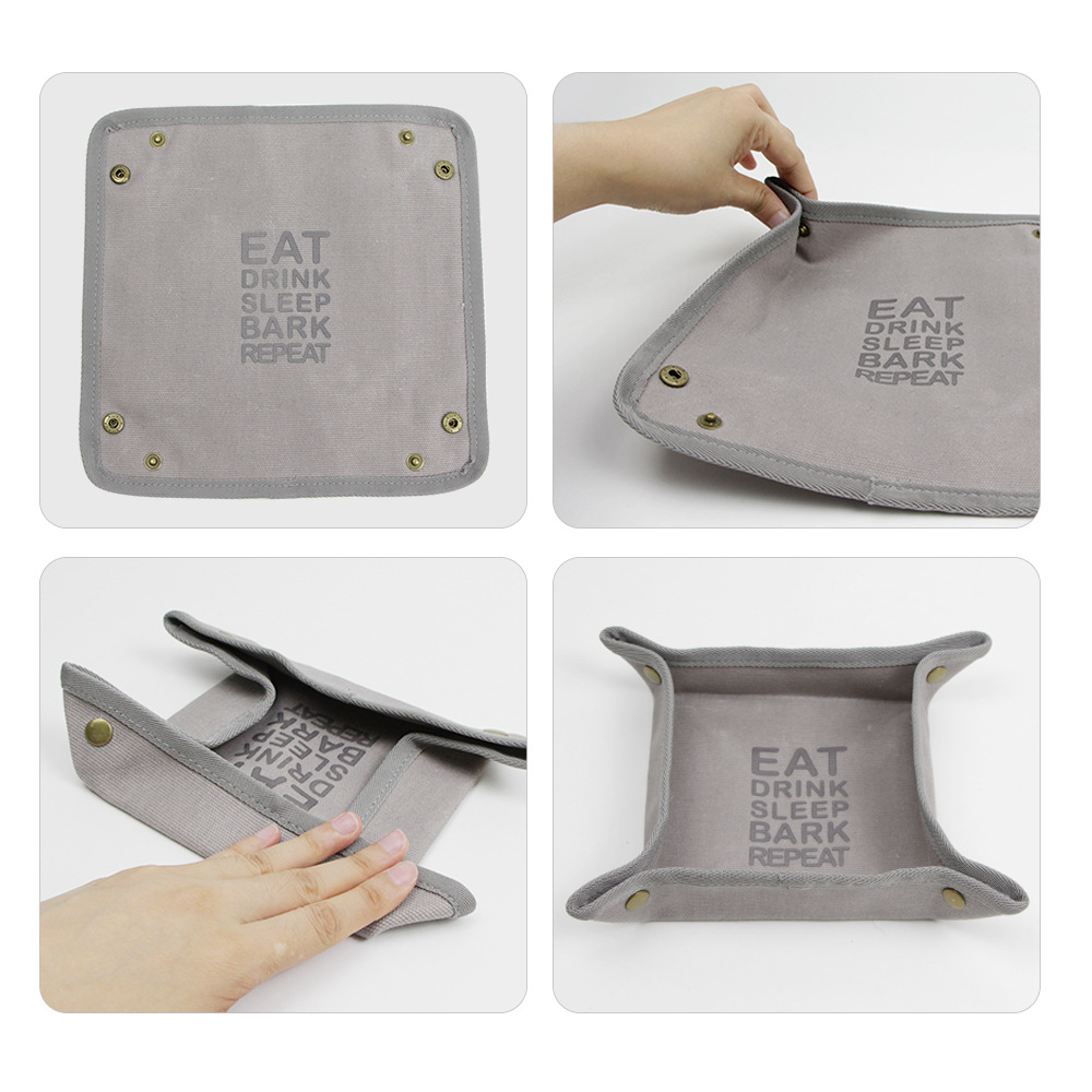 Foldable Canvas Pet Food Bowl